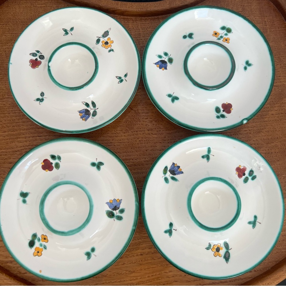 Gmundner Keramik Scattered Flowers Egg Cups